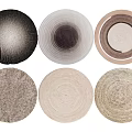 Various Round Rugs in Neutral Tones with Woven Textures for Home Decor