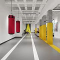 Wuji Fitness Studio Interior Featuring Boxing Ring With Win From Within For Intense Workout Sessions