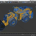 Yellow Heavy Duty Functional Vehicle With Large Bucket And Wheels For Mining Operations