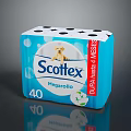 Scottex Megarollo Dura Plus 4 Layers Toilet Paper Pack Of 40