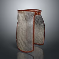 Breathable Mesh Leg Sleeves With Orange Trim For Protective Athletic Clothing