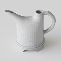 Antique Vintage Metal Teapot Featuring Rustic Texture And Layered Base Design 3d model