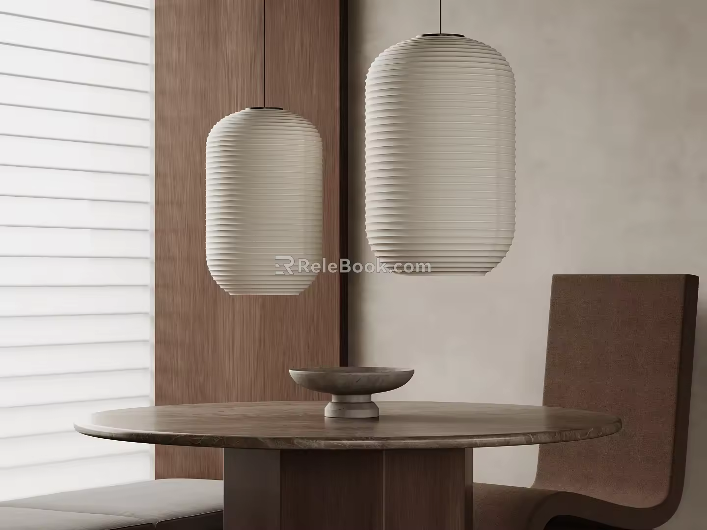 Quiet Ancient Chandelier Paper Chandelier Fabric Chandelier Lantern 3d model