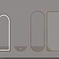 Various Shapes of Decorative Mirrors Hanging on Light Colored Interior Wall