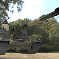 Soviet Union 2S19 self-propelled howitzer artillery imaginary enemy military 3d model