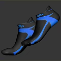 Black And Blue Daily Use Socks With Elastic Cuff Comfortable Design For Everyday Wear