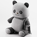 Modern Toy Little Panda Doll Ornaments Plush Toy Children's Toy Ornaments 3d model