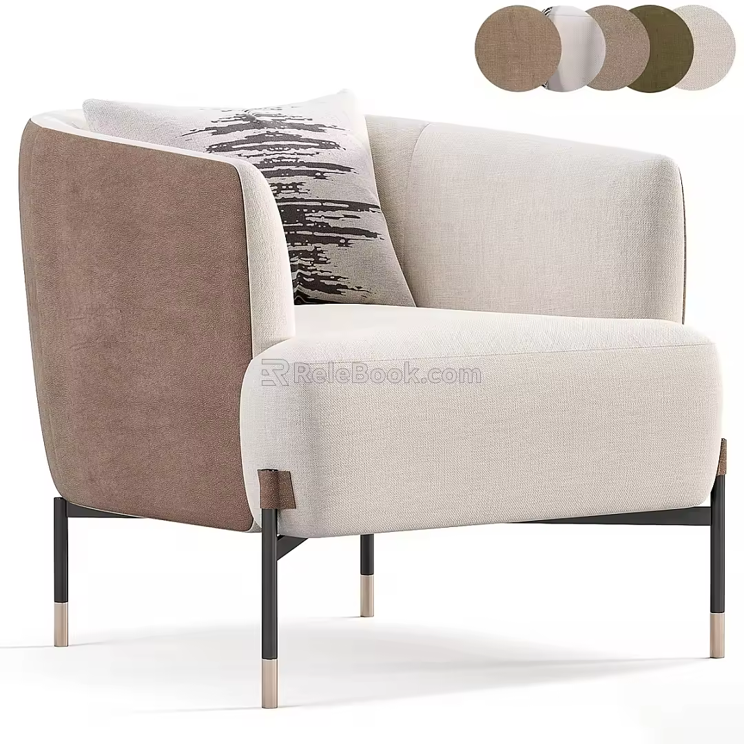Single sofa 3d model