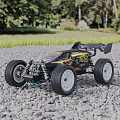 Electric Toy RC Car with Large Wheels and Suspension for Outdoor Gravel Surface Play