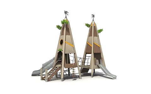 Amusement Slide Crawl 3d model