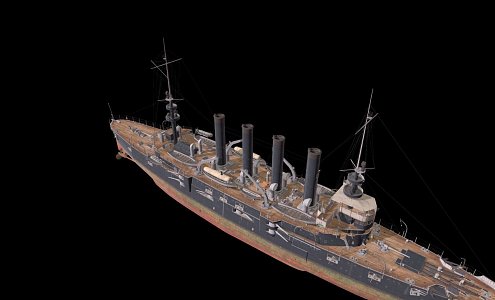 Modern Warship Cruise 3d model