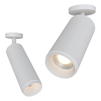 Modern White LED Downlights And Spotlights For Home Interior Lighting Fixtures 3d model