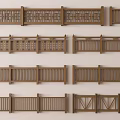 Wooden Railings With Various Designs And Decorative Patterns For Home Decoration