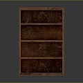 Simple Brown Wooden Bookshelf With Four Open Shelves And Clean Design
