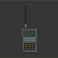 Vintage Handheld Electronic Device With Long Antenna Display Screen And Keypad