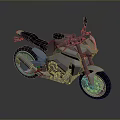 Modern Silver Motorcycle With Black Seat And Streamlined Exterior Design Features 3d model