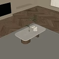 Nordic coffee table 3d model