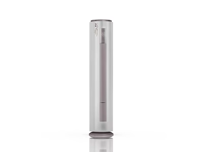 Sleek Tower Type Household Electrical Appliance With Modern Cylindrical Design And Silver Finish 3d model