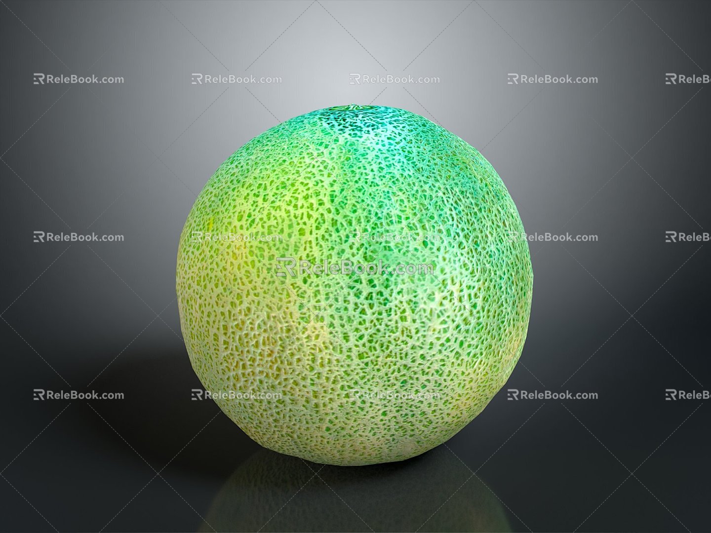 Hami melon cartoon fruit fruit blueberry strawberry hawthorn apple orange banana pear watermelon 3d model