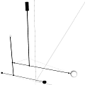 Modern Minimalist Chandelier with Geometric Metal Frame and Spherical Light Elements for Interior Design
