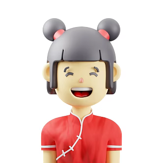 Modern Woman Cartoon Woman Anime Woman 3d model