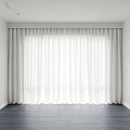 modern gauze curtain 3d model