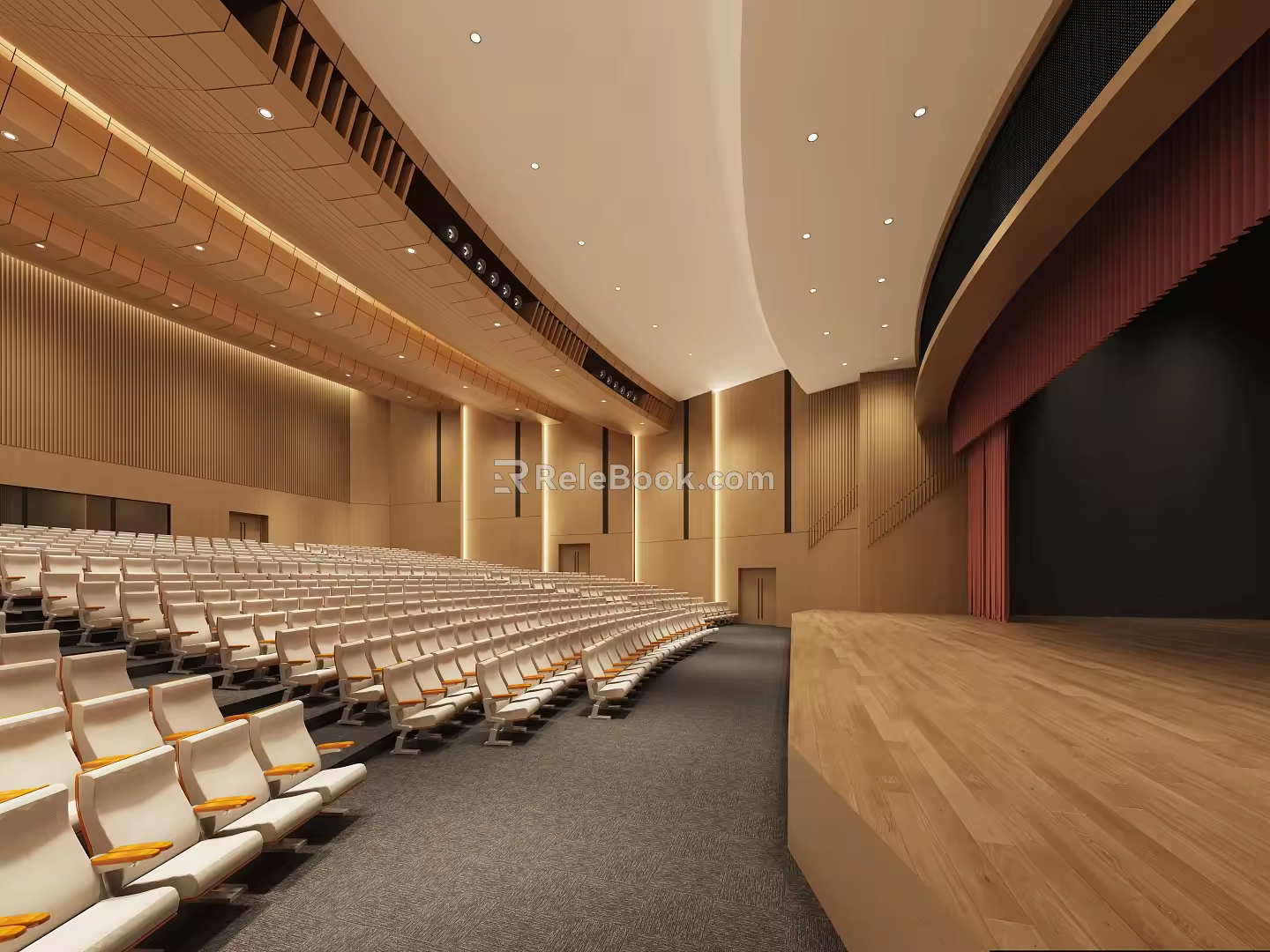 Modern Conference Hall Report Hall 3d model