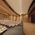 Modern Conference Hall Report Hall 3d model