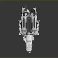 Modern engine Bugatti Chiron engine Jet engine Aircraft engine 3d model