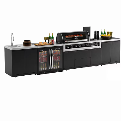 Modern Grill Grill Barbecue Grill 3d model