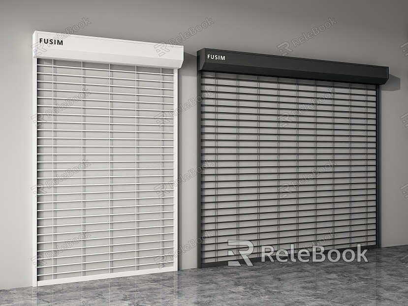 Modern rolling shutter door rolling gate shop rolling shutter door garage door security door warehouse door model