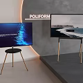 Smart stand TV LCD laser stand TV full screen mobile TV 3d model