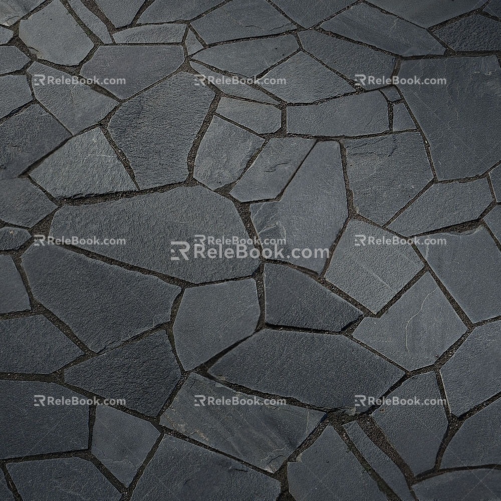 New outdoor stone pavement 3d model