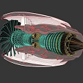 Modern Engine Jet Engine Aircraft Engine 3d model