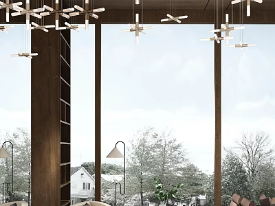 Modern Cozy Lounge Area Design With Comfortable Seating And Soft Lighting 3d model