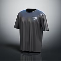 Black Short Sleeve T-shirt Featuring White Text Print Modern Casual Design For Daily Wear