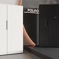 POLIFO Modern White And Black Refrigerators With Sleek Design In Illuminated