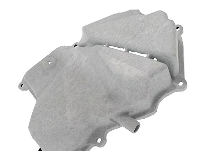 Industrial Grade Gray Metal Mechanical Component With Holes And Connection Structure 3d model