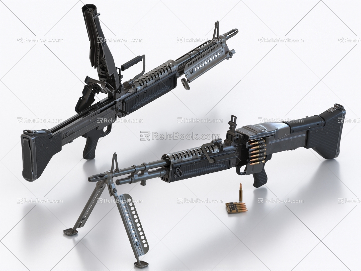 M60 machine gun machine gun weapon heavy machine gun model