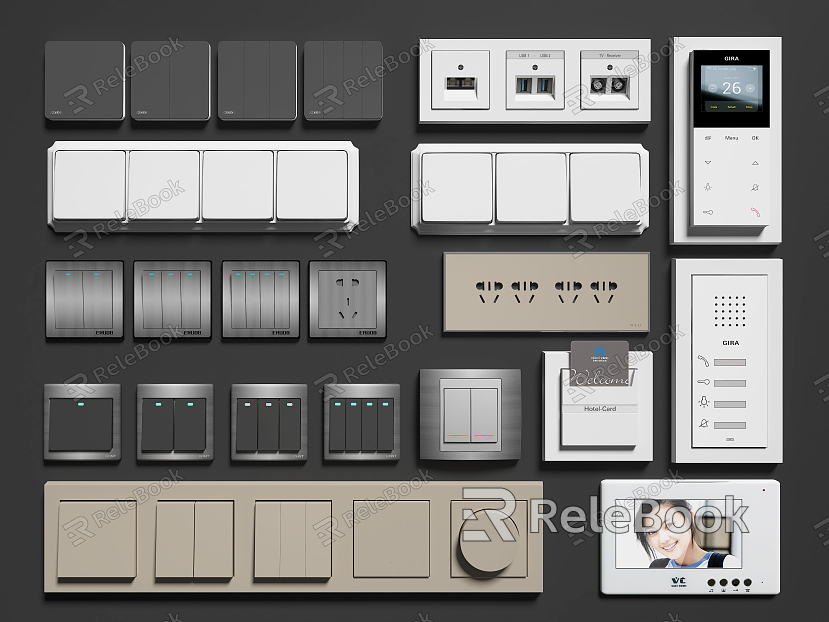 Modern Switch Smart Switch Panel model