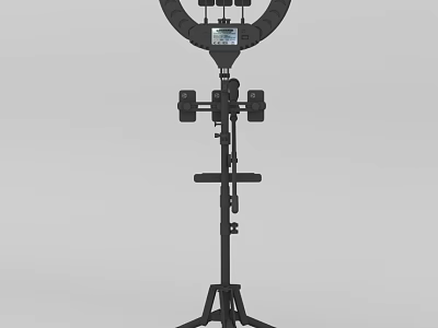 Professional Ring Light With Tripod Stand And Phone Holder For Content Creation 3d model