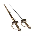 Sword-shaped Weapon Next-generation Sword Stabbed Sword Knight Sword Sabre Medieval Weapon Western Sword Ancient Weapon Cold Weapon Foil European Sword 3d model