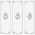 Classic White Wall Paneling Design With Decorative Carvings And Ornate Patterns 3d model