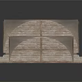 Wooden Household Storage Boxes With Arched Top And Textured Surface For Home Organization