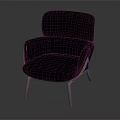 Comfortable Black Leather Armchair With High Backrest And Sturdy Wooden Legs