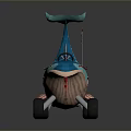 Colorful Whale Shaped Children's Tricycle With Playful Design And Small Flag