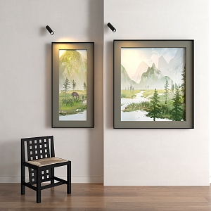 modern decorative painting 3d model