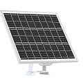 Efficient Solar Panel With White Frame And Black Solar Cells Mounting Bracket 3d model