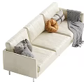 Middle-style multiplayer sofa 3d model
