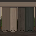 Wooden Wall Panels In Different Wood Tones For Modern Interior Room Design